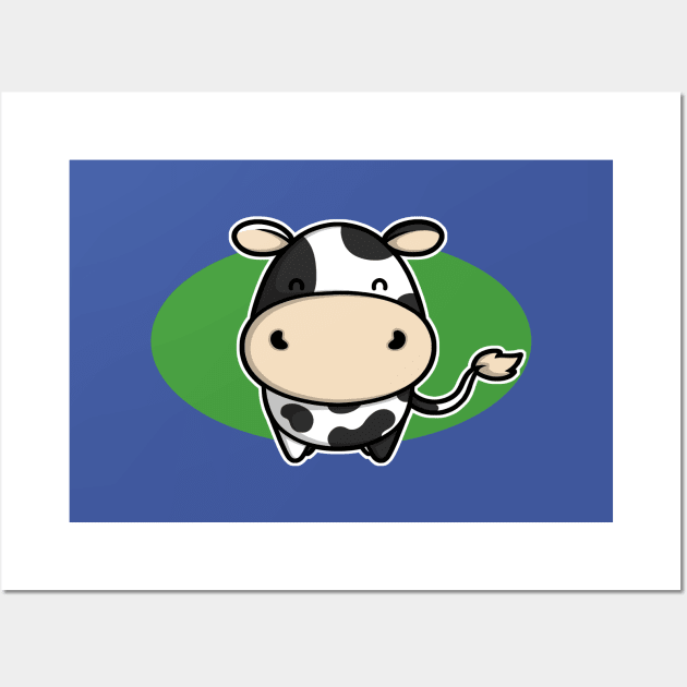 Cute Cow Wall Art by perdita00